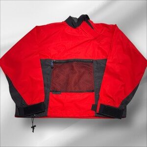 MTI ADVENTUREWEAR Men’s Large Red Pullover SPLASH Rain Jacket